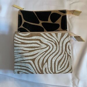 Animal Print Makeup Pouch Set
